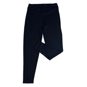 Quince 100% Merino Wool Base Layer Leggings Womens Large Black Cold Weather NWT